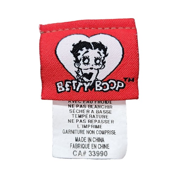 Small Betty Boop Womens T Shirt Gray Black Cartoon Big Face Retro Classic 2010 - Picture 5 of 6